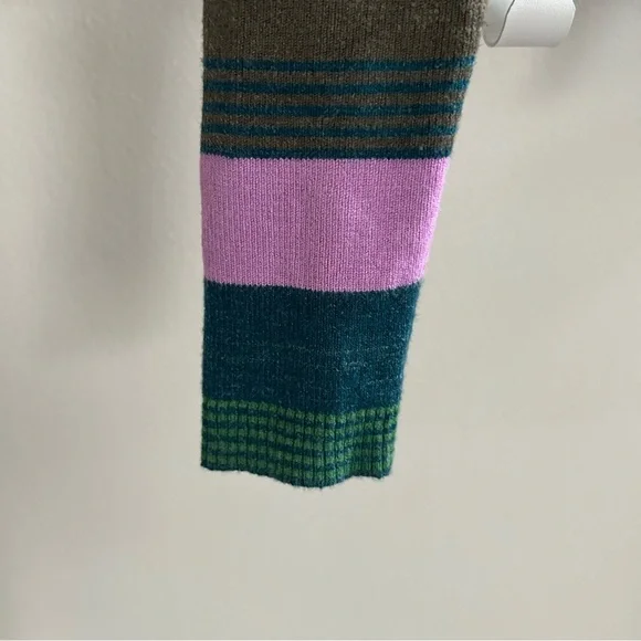 Free People cropped half zip striped sweater - Picture 6 of 9